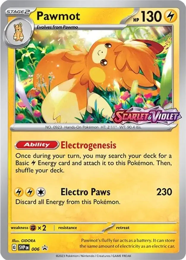 006 Pawmot - Scarlet & Violet: Base Set Build & Battle Exclusive