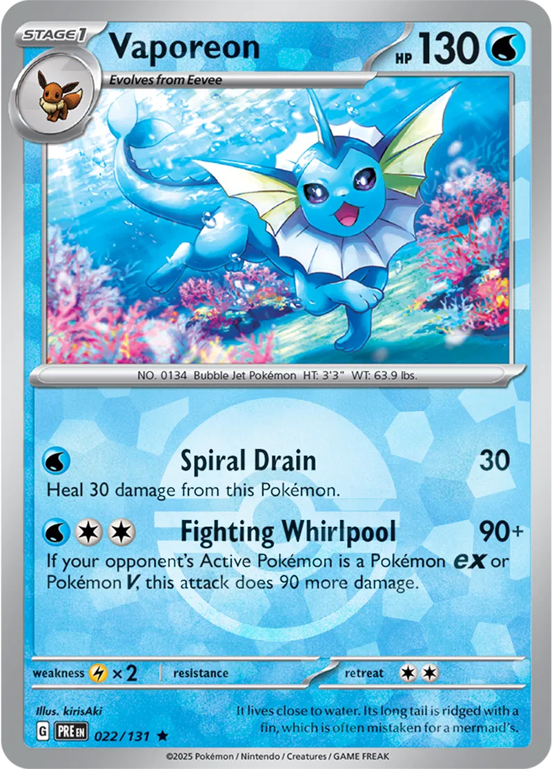 022/131 Vaporeon Poké Ball Holo