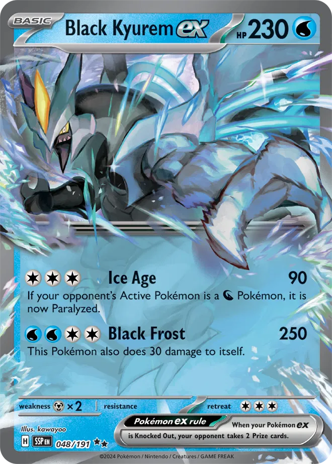 048/191 Black Kyurem ex - Double Rare