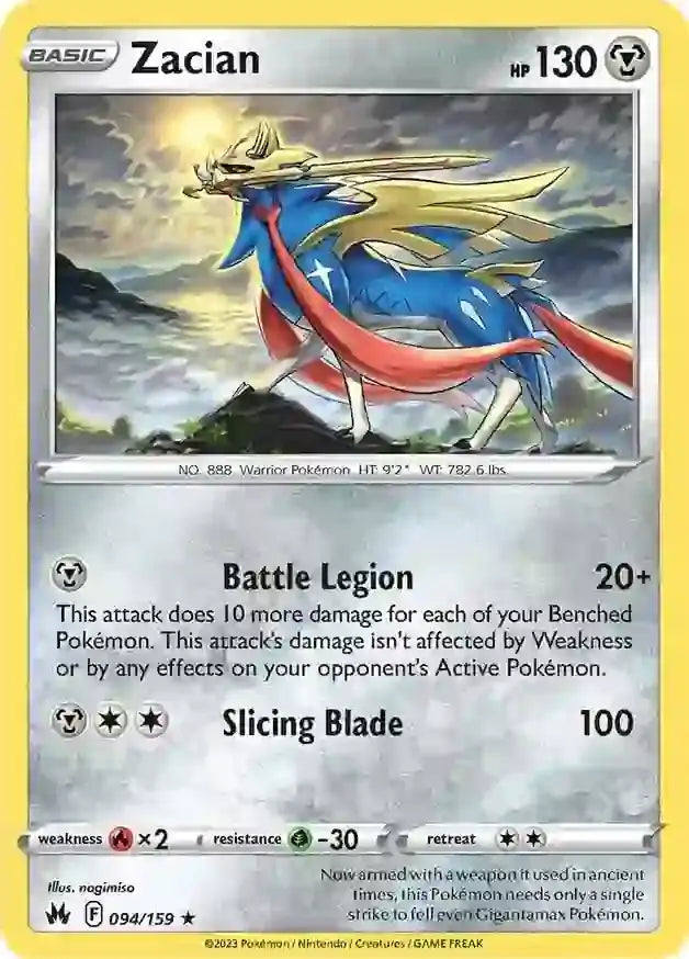 094/159 Zacian Holo - Rare