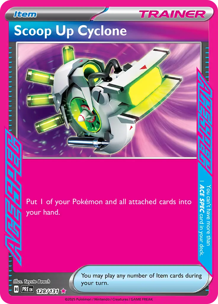 128/131 Scoop Up Cyclone - ACE SPEC Rare