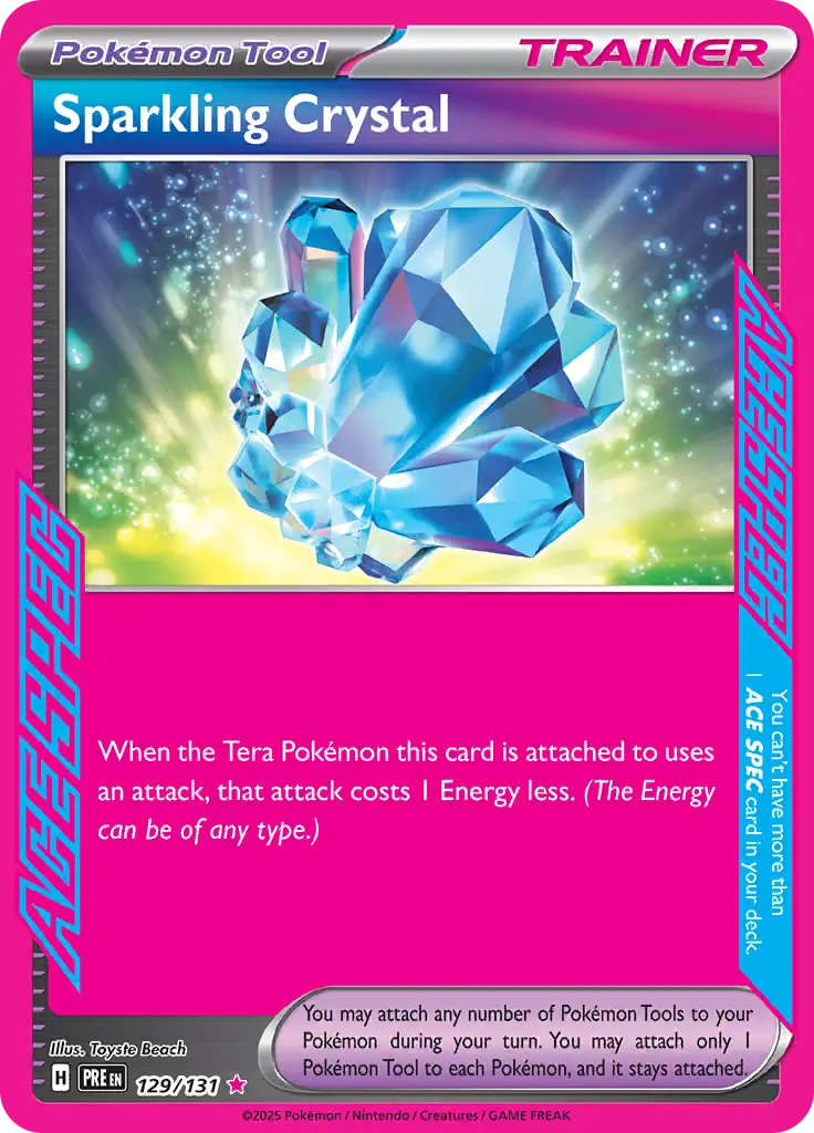 129/131 Sparkling Crystal - ACE SPEC Rare