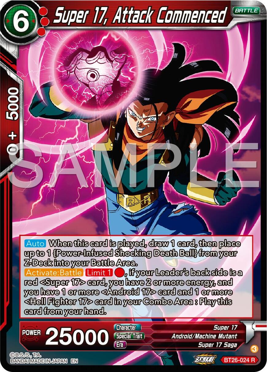 BT26-024 R Super 17, Attack Commenced