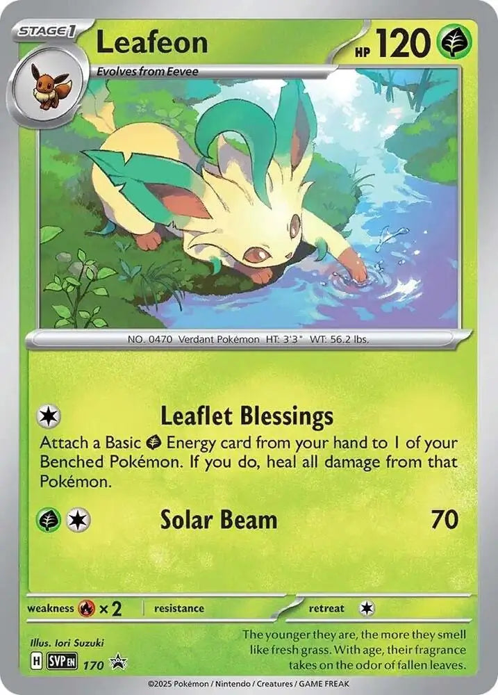 170 Leafeon - Prismatic Evolutions Sticker Collection Exclusive