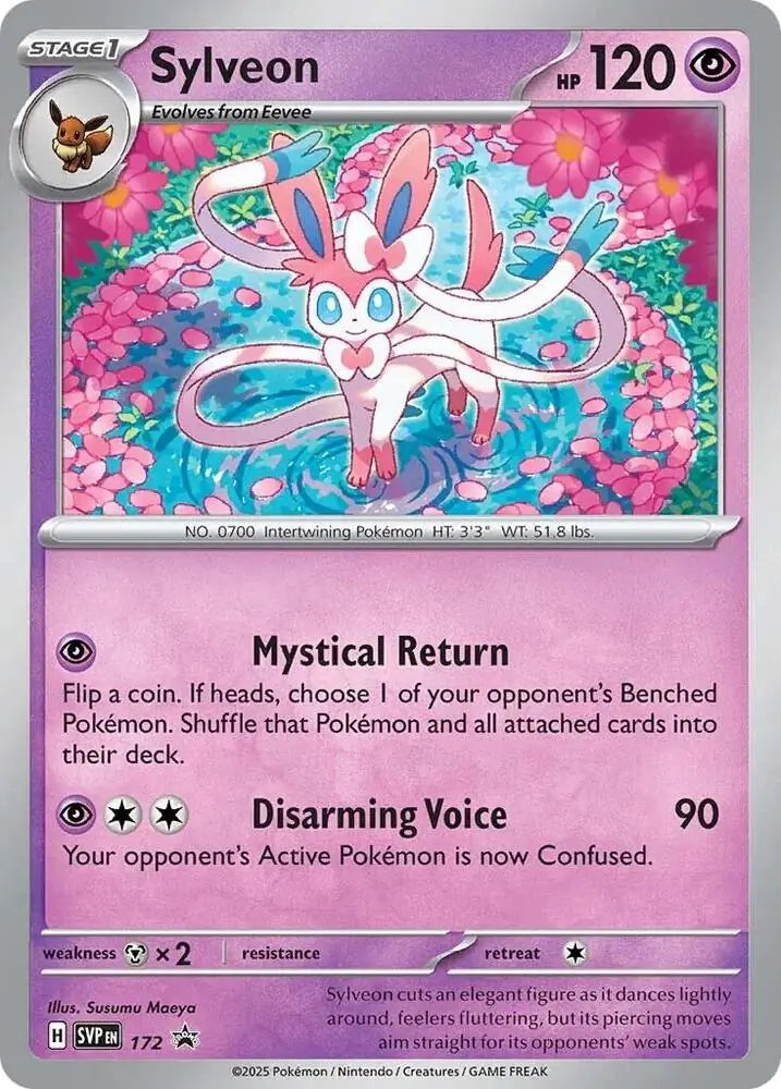 172 Sylveon - Prismatic Evolutions Sticker Collection Exclusive