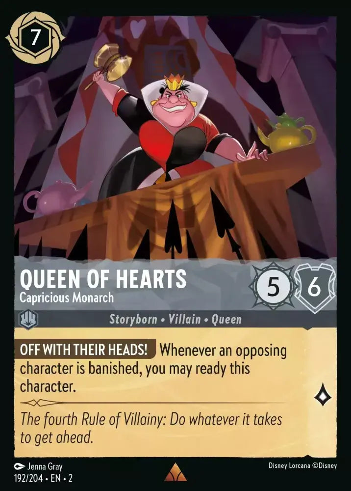 192/204 Queen of Hearts - Capricious Monarch