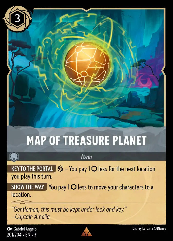 201/204 Map of Treasure Planet