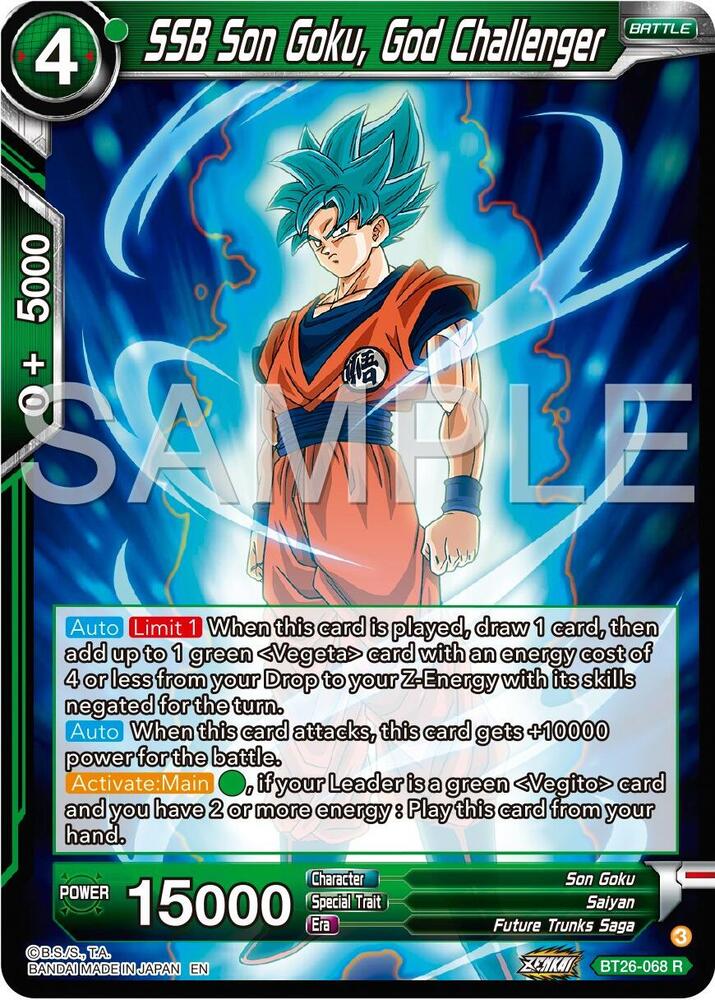 BT26-068 R SSB Son Goku, God Challenger