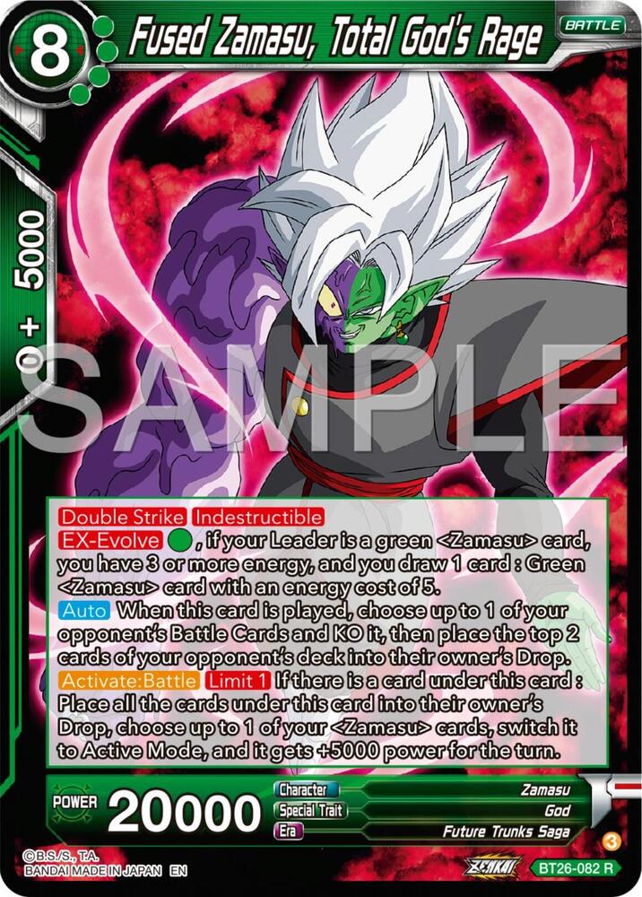 BT26-082 R Fused Zamasu, Total God's Rage