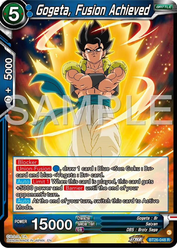 BT26-048 R Gogeta, Fusion Achieved