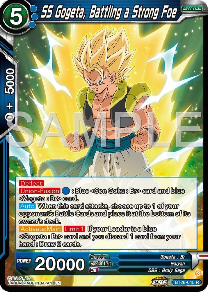 BT26-045 R SS Gogeta, Battling a Strong Foe
