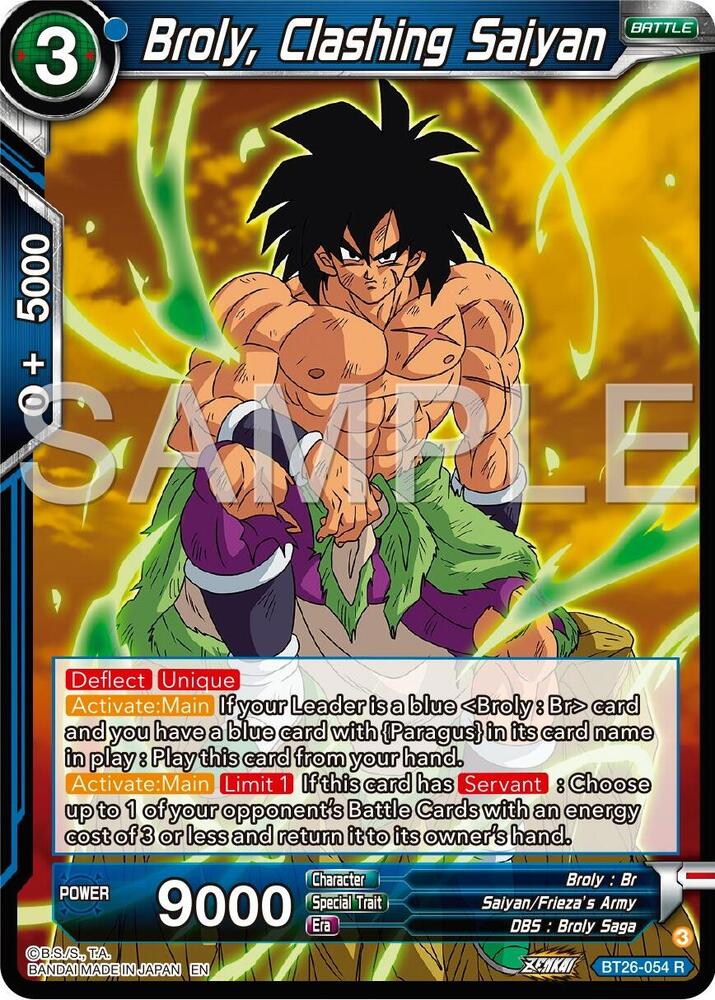 BT26-054 R Broly, Clashing Saiyan
