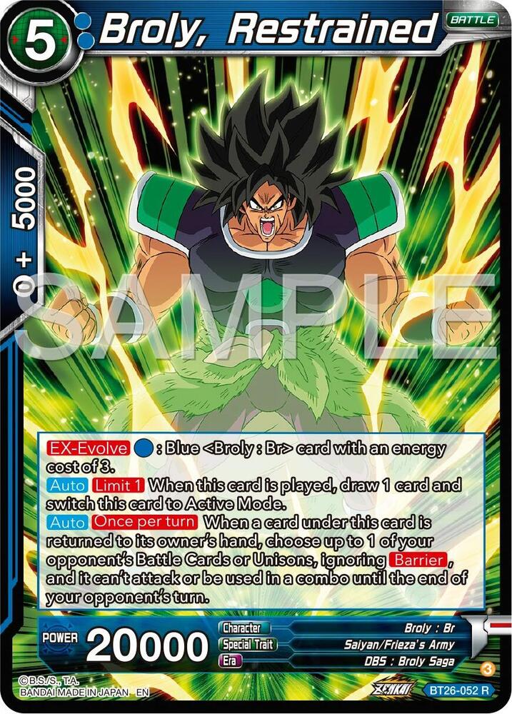 BT26-052 R Broly, Restrained