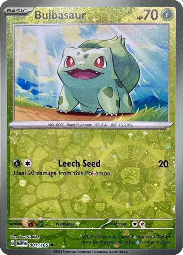 001/165 Bulbasaur Cosmos Holo - Costco Exclusive