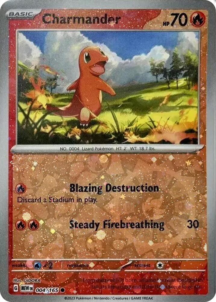 004/165 Charmander Cosmos Holo - Costco Exclusive