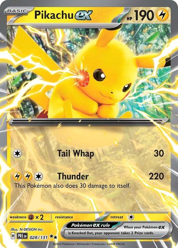 028/131 Pikachu ex - Double Rare