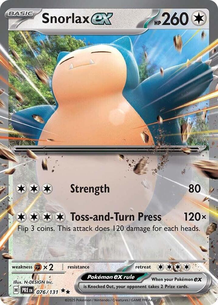 076/131 Snorlax ex - Double Rare