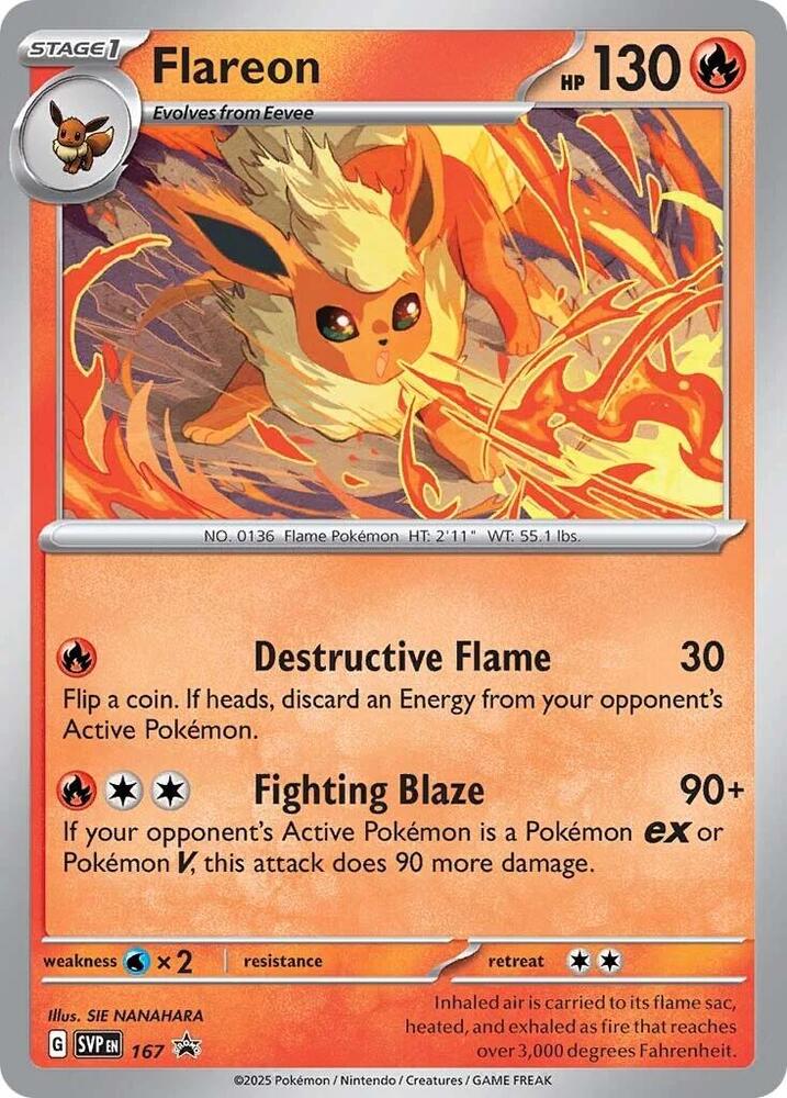 167 Flareon - Prismatic Evolutions Poster Collection Exclusive