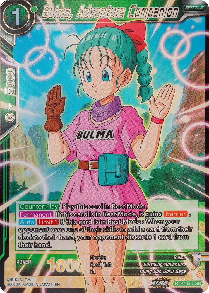 BT27-054 SR Bulma, Adventure Companion
