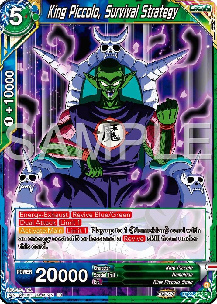 BT27-125 R King Piccolo, Survival Strategy