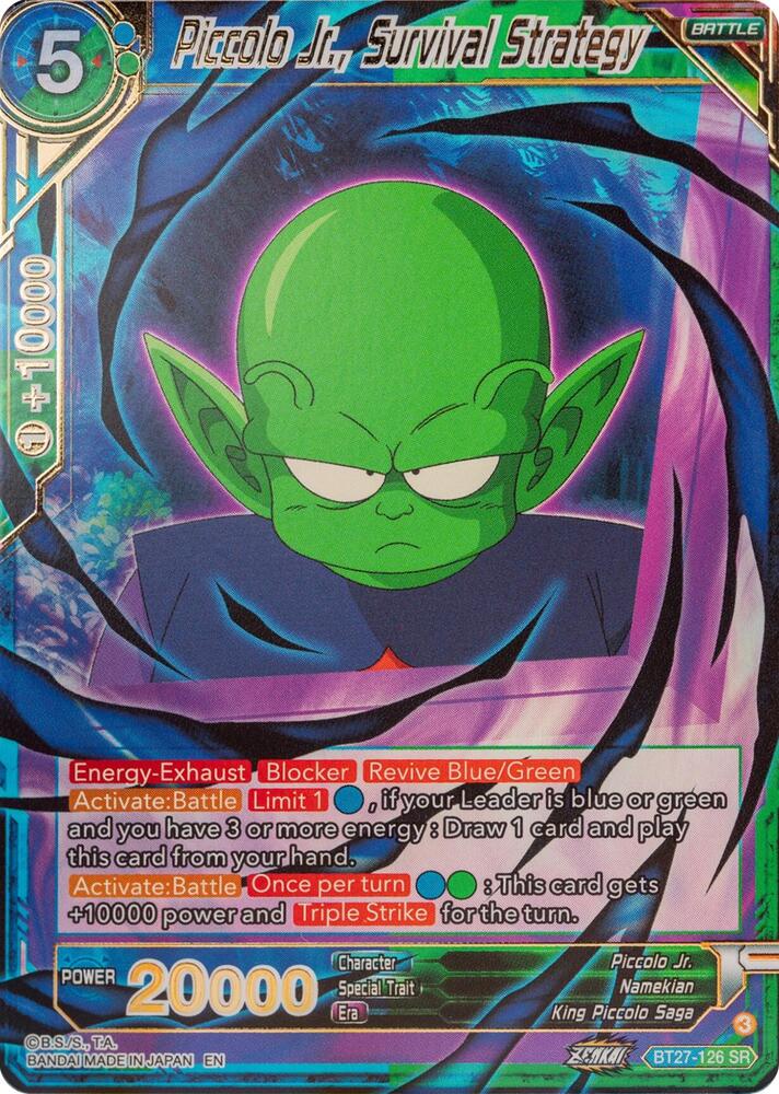 BT27-126 SR Piccolo Jr., Survival Strategy