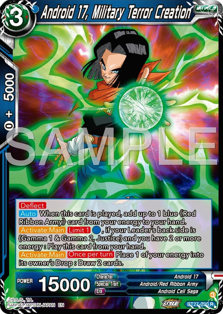 BT27-030 R Android 17, Military Terror Creation