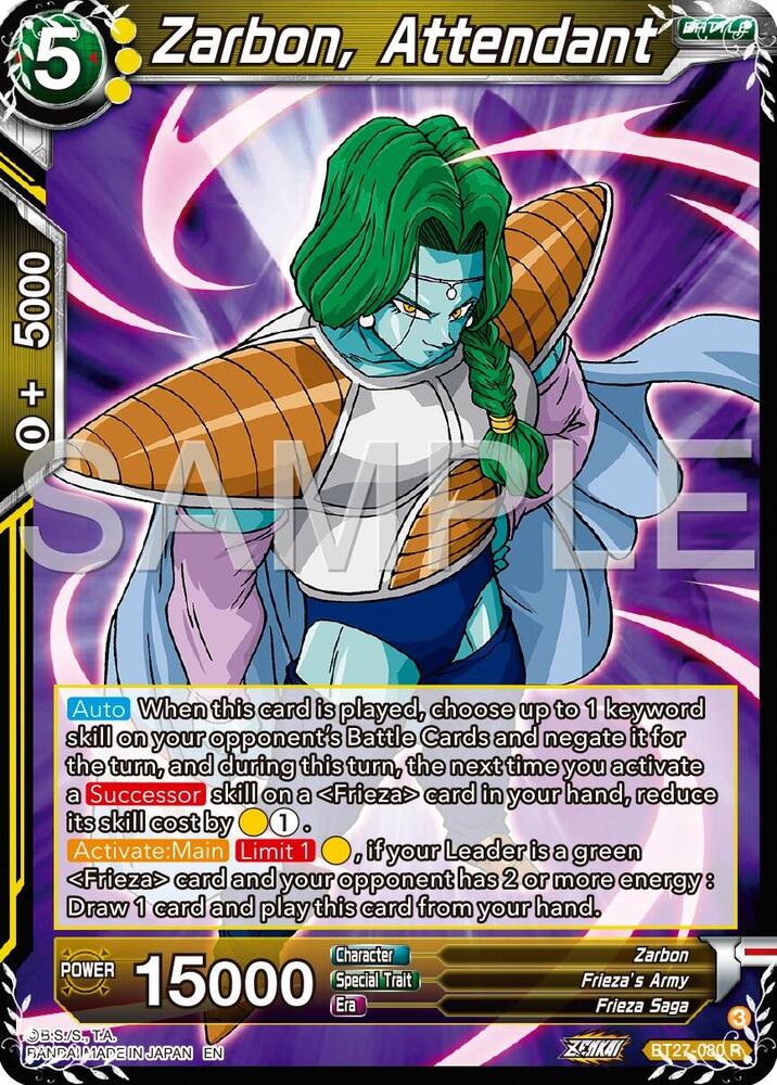 BT27-080 R Zarbon, Attendant