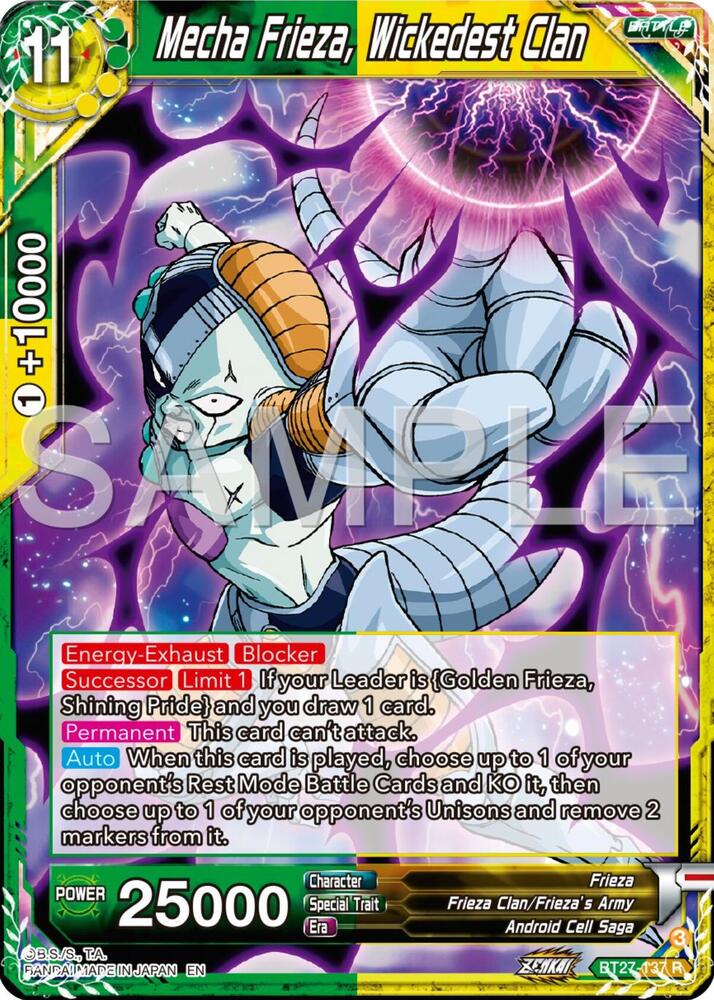 BT27-137 R Mecha Frieza, Wickedest Clan