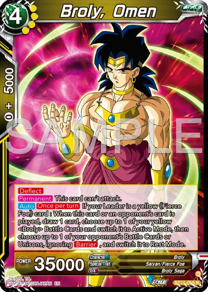BT27-085 R Broly, Omen