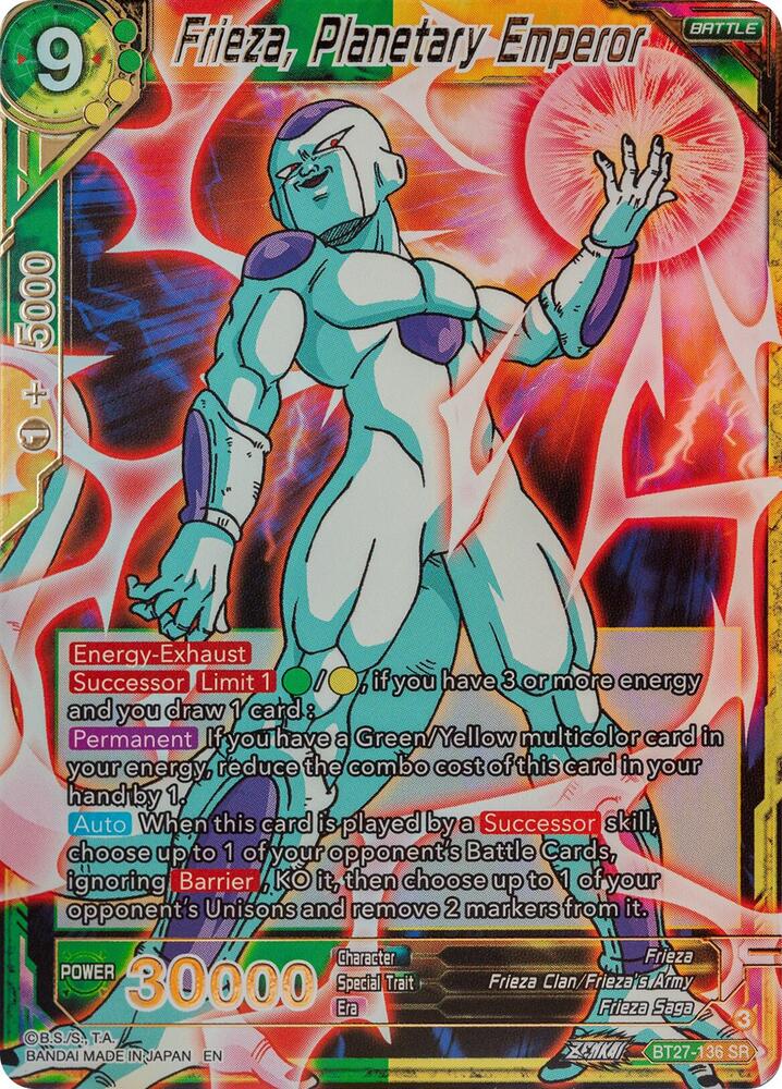 BT27-136 SR Frieza, Planetary Emperor