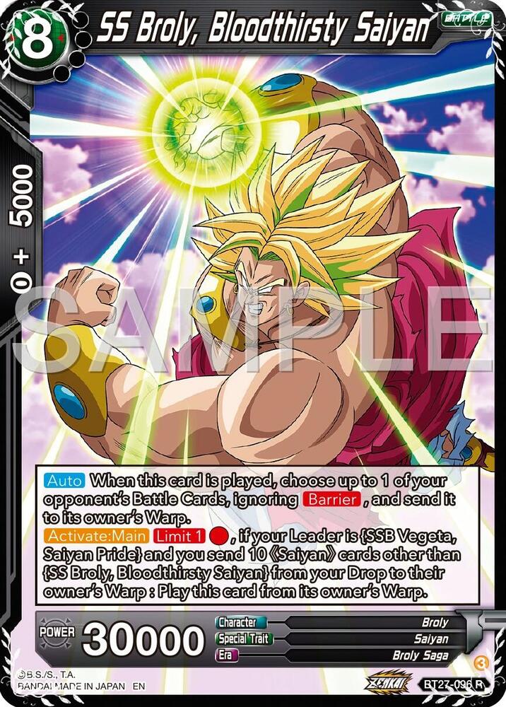 BT27-096 R SS Broly, Bloodthirsty Saiyan