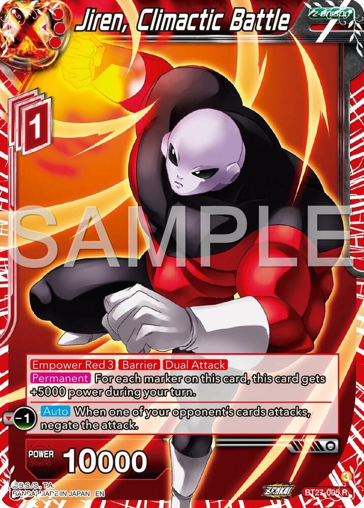BT27-005 R Jiren, Climactic Battle