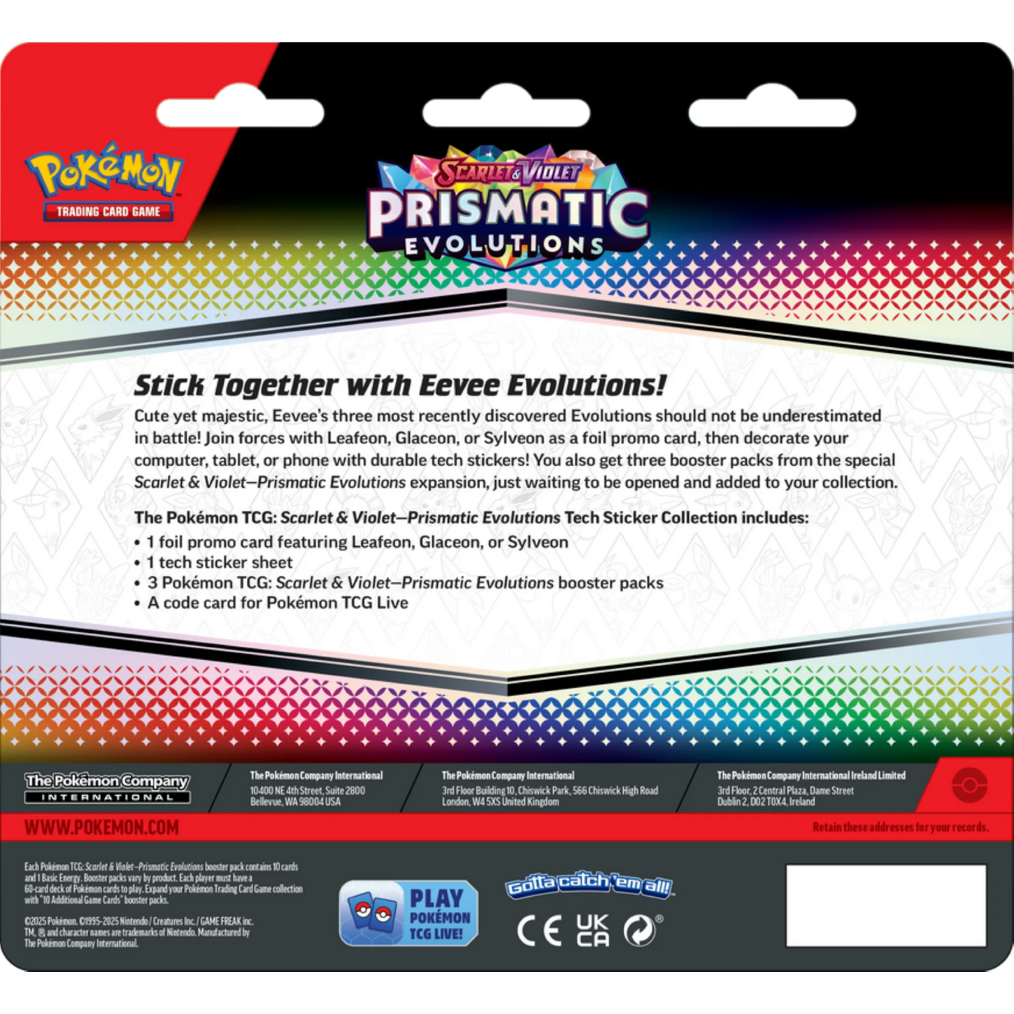 Scarlet & Violet: Prismatic Evolutions - Tech Sticker Collection Leafeon