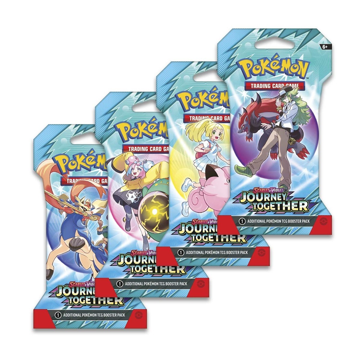 Scarlet & Violet: Journey Together - 4 Sleeved Booster Pack Art Set (One of each Art)