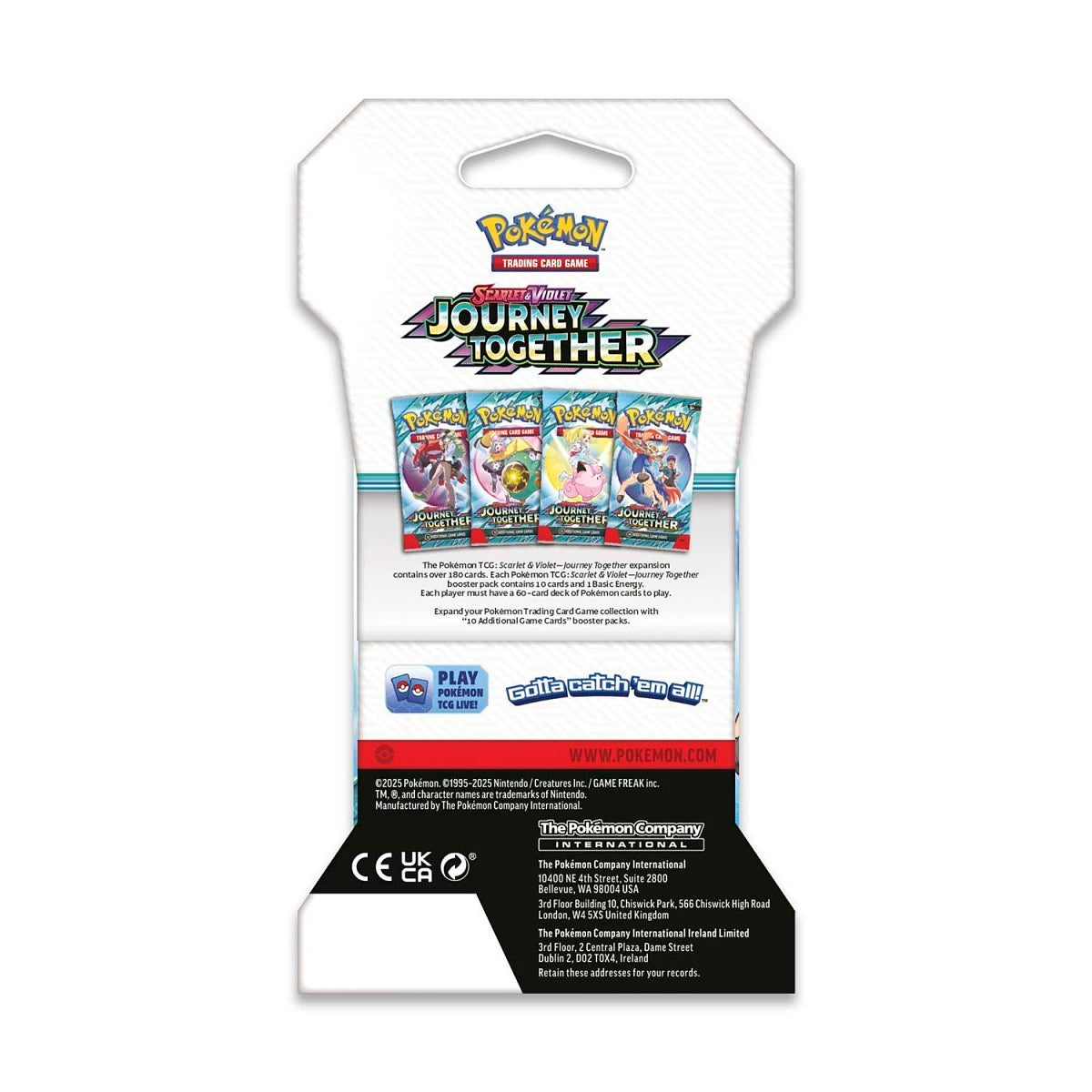 Scarlet & Violet: Journey Together - 4 Sleeved Booster Pack Art Set (One of each Art)