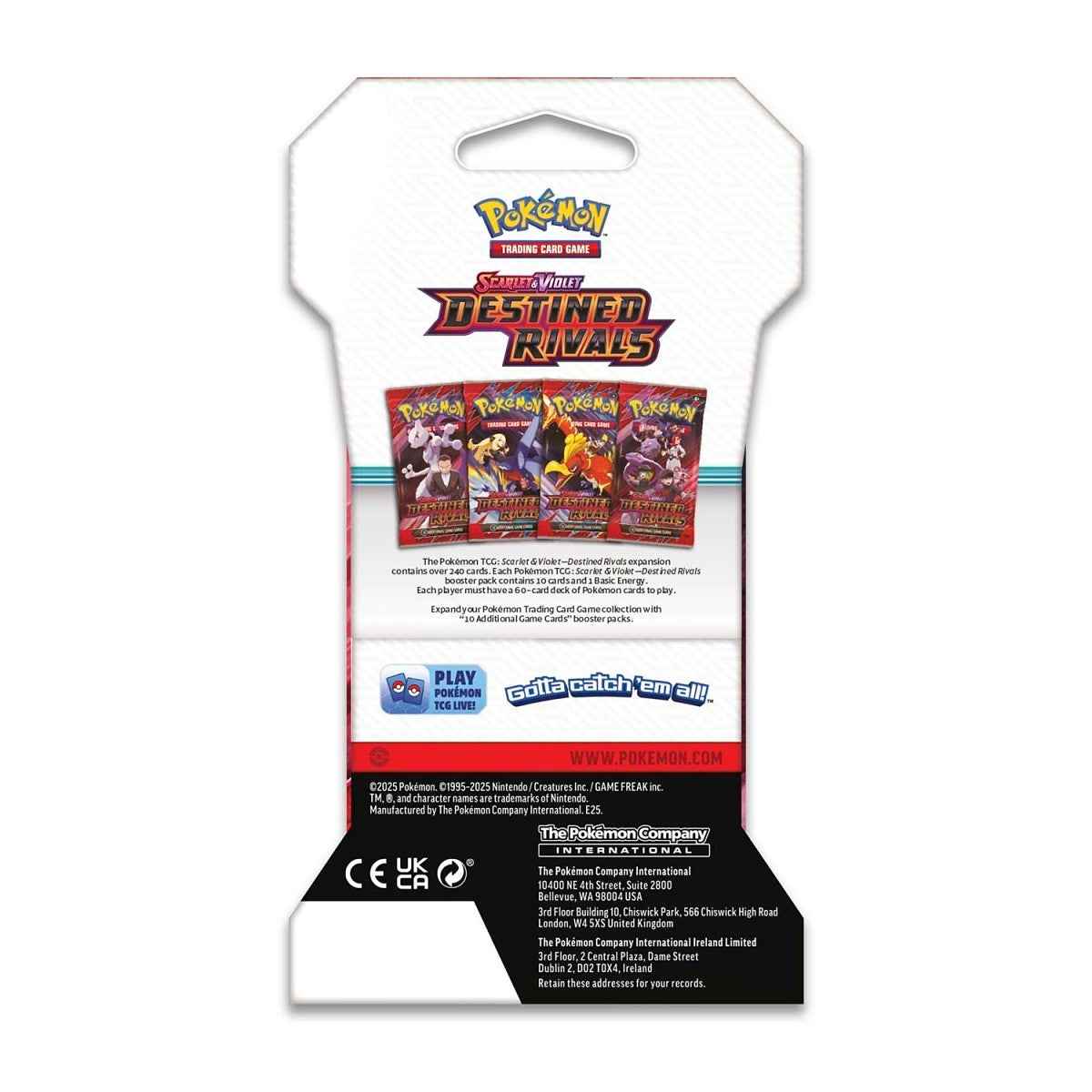 Scarlet & Violet: Destined Rivals - Sleeved Booster Pack