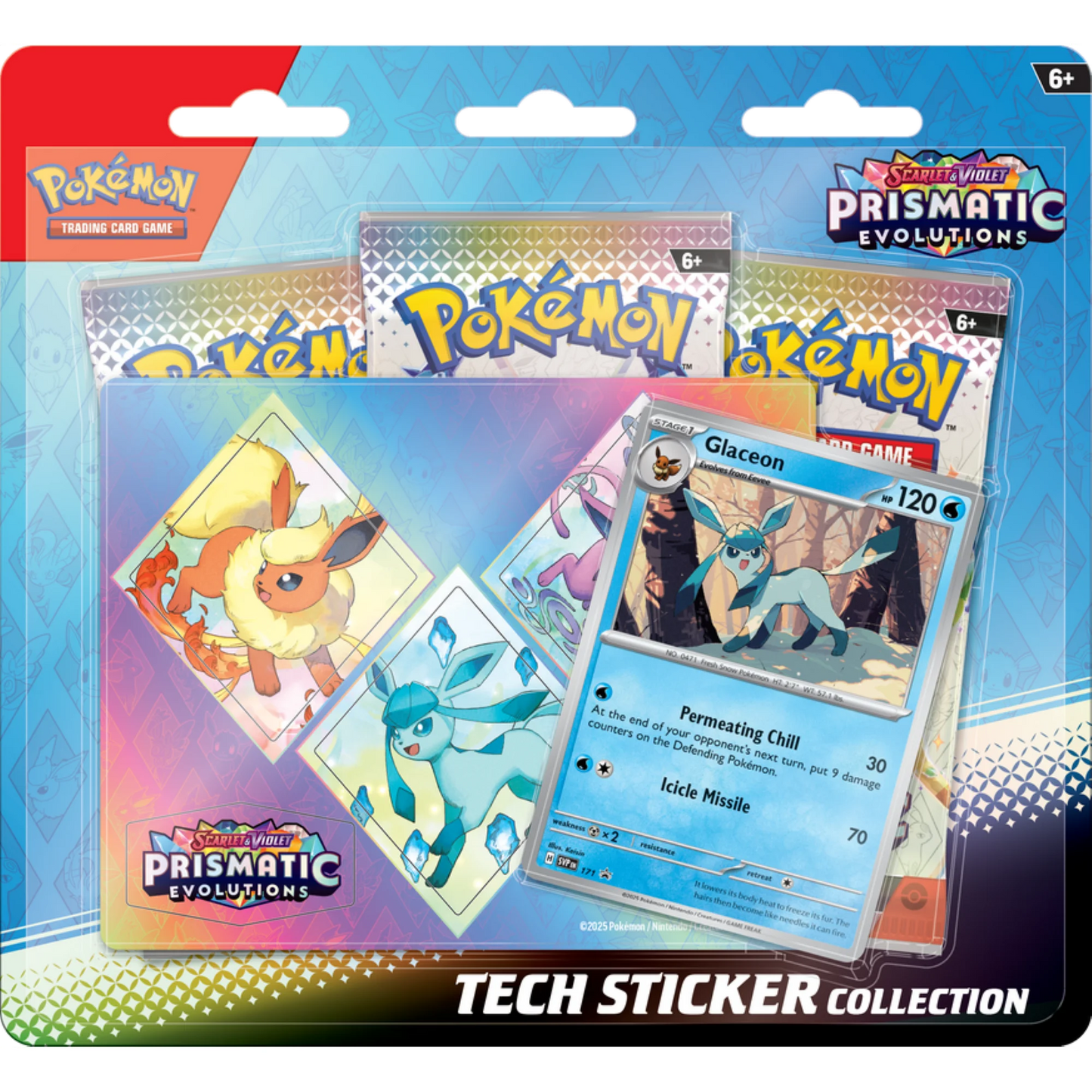 Scarlet & Violet: Prismatic Evolutions - Tech Sticker Collection Glaceon