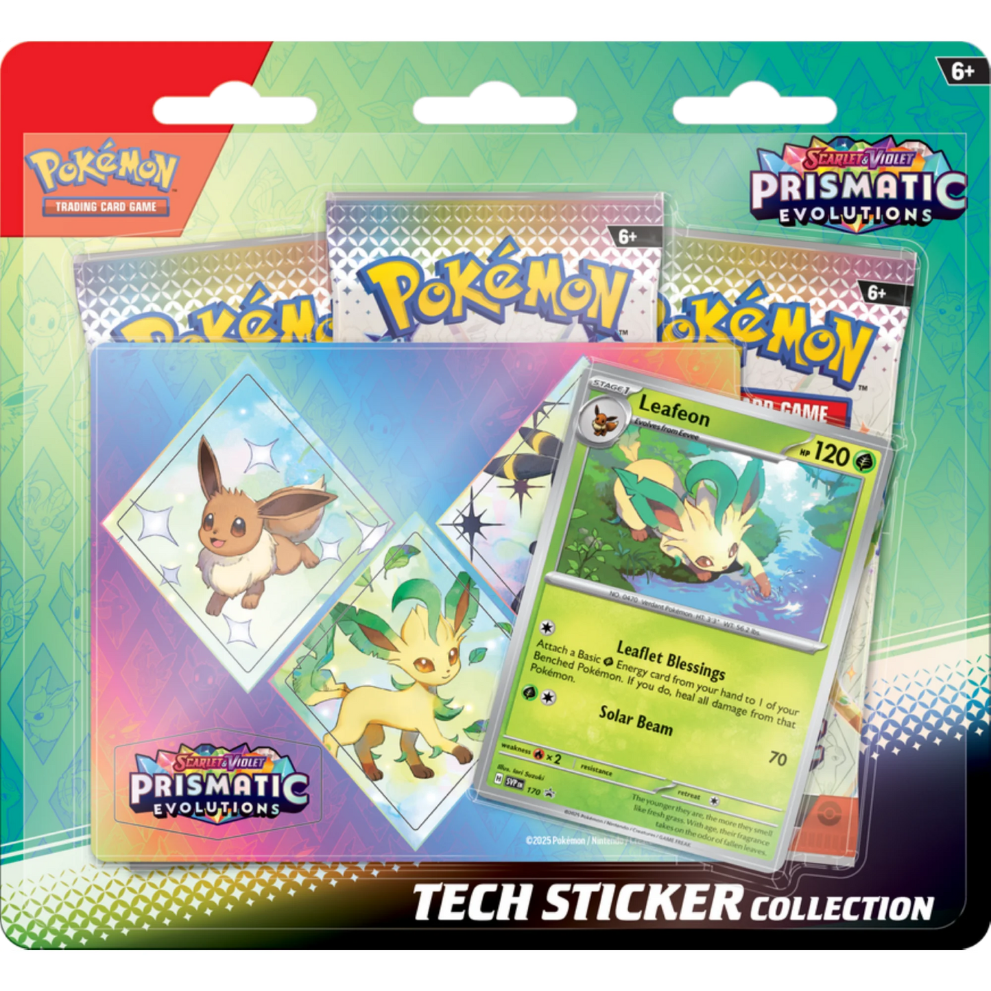 Scarlet & Violet: Prismatic Evolutions - Tech Sticker Collection Leafeon