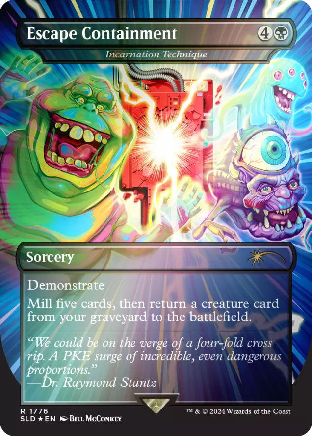 Secret Lair Ghostbusters: Slimer | Rainbow Foil Edition