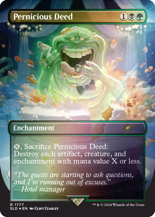 Secret Lair Ghostbusters: Slimer | Rainbow Foil Edition
