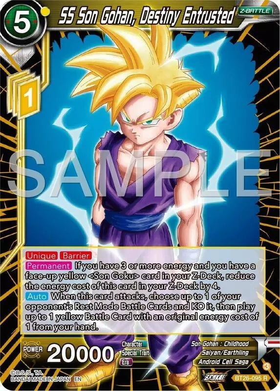 BT26-095 R SS Son Gohan, Destiny Entrusted