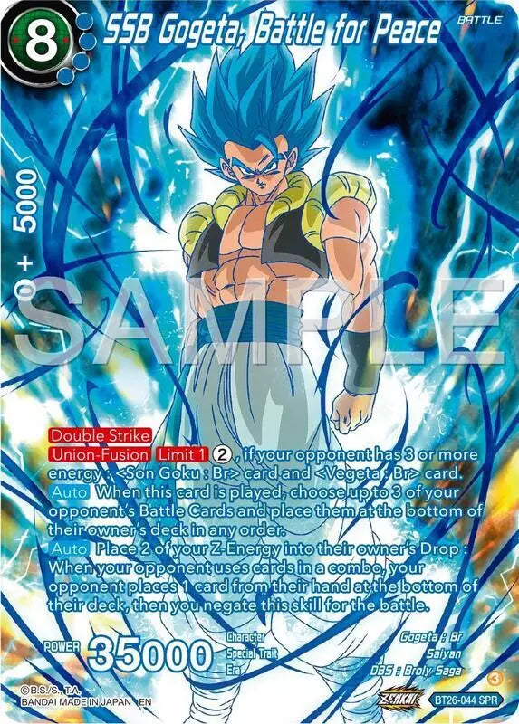 BT26-044 SPR SSB Gogeta, Battle for Peace