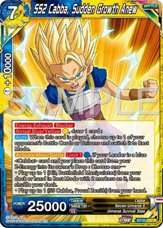 BT26-137 R SS2 Cabba, Sudden Growth Anew