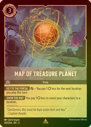 201/204 [Foil] Map of Treasure Planet