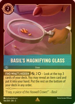 166/204 [Foil] Basil's Magnifying Glass